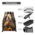 thumbnail image 4 of Salouo Cute Corgi Sunflower Print Laptop Backpack 16.5'' Daypack Carry On Backpack for Men Women Outdoor Bag Laptop Sleeve and Dual for Weekender/Business/Hiking-One Size, 4 of 6