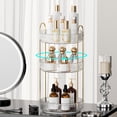 thumbnail image 3 of Organizador de maquillaje SiIMMM, giratorio 360°, 3 niveles, transparente, 3 of 7