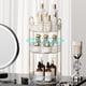 thumbnail image 3 of Organizador de maquillaje SiIMMM, giratorio 360°, 3 niveles, transparente, 3 of 7