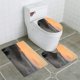 thumbnail image 1 of ABPHQTO Mañana en las montañas Juego de alfombras de baño de 3 piezas Alfombra de baño Alfombra de contorno y tapa de inodoro ABPHQTO  Cont-CHAPPLE-36115, 1 of 2