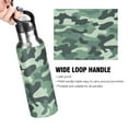 thumbnail image 4 of Yayeee 33oz Double Wall Stainless Steel Water Bottle with Flip Straw, Forest Camouflage Pattern, 4 of 7