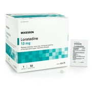 McKesson Allergy Relief Tablets, Loratadine - 10 mg Packets, 24 Hour Relief, 1200 Ct