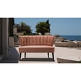 thumbnail image 2 of Becca Canal et Bouton Tufted Canapé Orange, 2 of 9