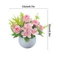 thumbnail image 3 of OEFNTAC Artificial Flower Arrangement 5.91x4.72x4.72in Polyester Dining Table Centerpiece Home Decor Silk Flowers, 3 of 6