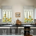 thumbnail image 4 of Sunflower Kitchen Valance Three Piece Set, Floral Rustic Farmhouse Decor for Home Interior Decor, Spring Summer Kitchen Curtains and Valance Set Short Curtain Sink Window Decor 36 Inch, 4 of 6