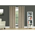 thumbnail image 6 of Curtain Panel 2pcs Set 54"W X 84"L Grommet Bedroom Kitchen Velvet Beige, 6 of 9
