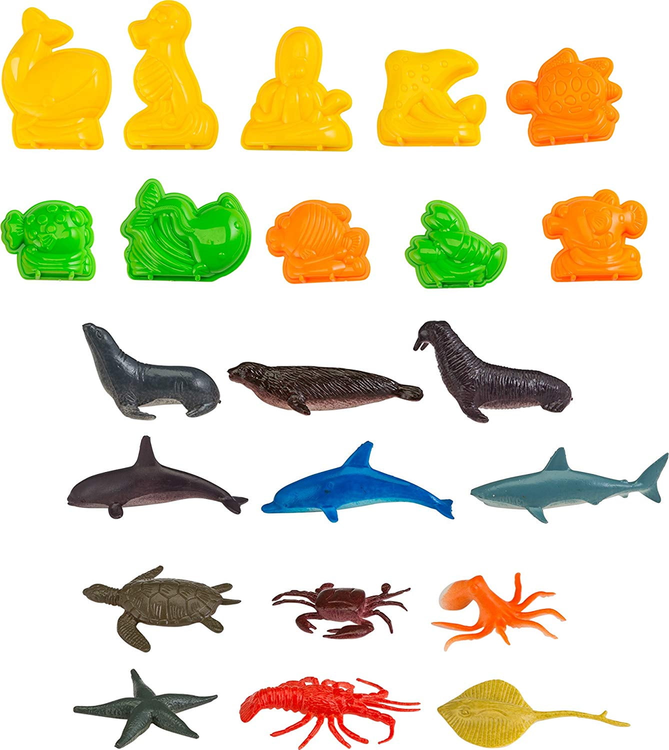 3D Sandbox Sea Creatures Edition Set Includes: 1 Pound Moldable Indoor Play  Sand, Shaping Molds, Sea Figures and 3D Tray, Cool Sand is moldable.., By  