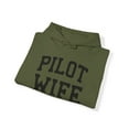 thumbnail image 4 of Pilot Wife Husband Anniversary Wedding Hoodie, Gifts, Hooded Sweatshirt, 4 of 4