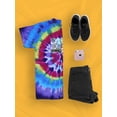 thumbnail image 3 of Retro Futuristic Collage Tie Dye Spiral Women -Image by Shutterstock, Female Small, 3 of 4