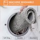 thumbnail image 5 of Xiao Hua Alfombra de baño en forma de U, 20 × 20 pulgadas, lavable, suave, con material de poliéster y TRP duradero, alfombra de baño contorneada para pisos de baño, marrón, 1 pieza., 5 of 5