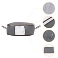 thumbnail image 3 of Unique Bargains 1 Pack Clothes Storage Bags Moving Bags Grey 19.5*14*8in, 3 of 7