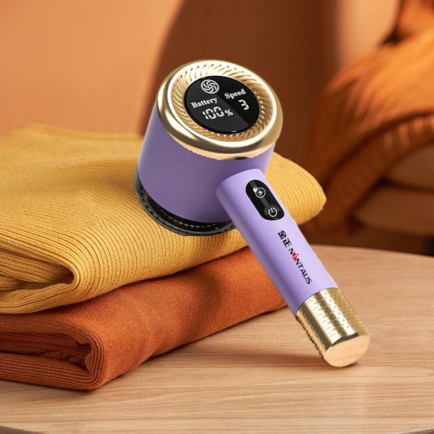 XWSHYW Electrodomésticos Afeitadora de Tela y Removedor de Pelusa Modelo Suéter Recargable Defuzzer con Pantalla Led de 3 Velocidades Ropa Fuzz