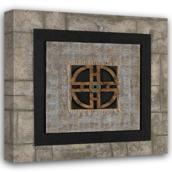 Merri Pattinian 15x15 Gallery Wrapped Canvas Wall Art Titled - Happiness