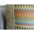 thumbnail image 3 of Plutus Zig Along Handmade Throw Pillow, (22" x 22"), 3 of 4