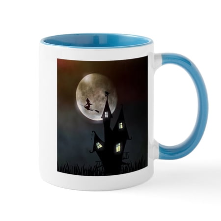 CafePress - Halloween Scene Mugs - 11 oz Ceramic Mug - Novelty Coffee Tea Cup