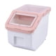 thumbnail image 1 of Contenedor grande para almacenar alimentos, caja sellada para almacenar arroz, resistente a la humedad, color rosa, 1 of 9