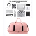 thumbnail image 3 of WIZUTIZ Gym Bag for Women with Shoes Compartment Collapsible Travel Bag Swim Weekender Lightweight Tote Bag Workout Yoga Sports Large Travel Duffle Bag Womens Large Lightweight Bag Pink, 3 of 5