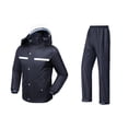 thumbnail image 1 of Traje de lluvia Yuyangstore Impermeable con capucha ala transparente Talla XL, 1 of 7
