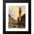 thumbnail image 2 of August Von Siegen 15x18 Black Modern Framed Museum Art Print Titled - Piazza Dei Signori, Vicenza, 2 of 5