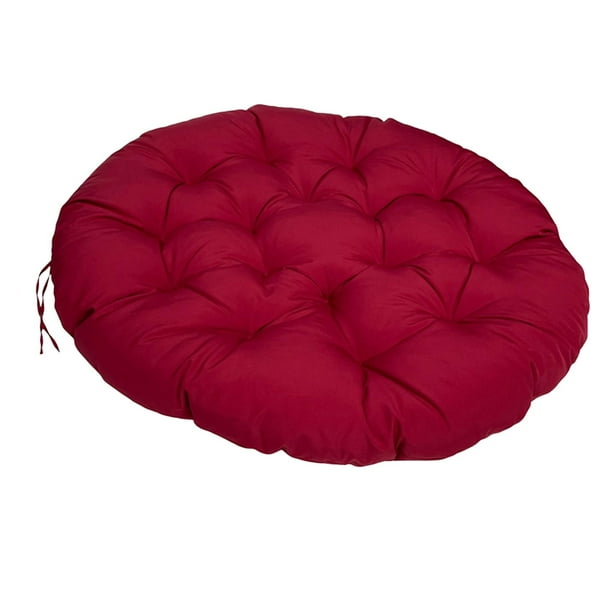 Cojín de asiento exterior kusrkot para silla huevo colgante de patio resistente al agua rojo