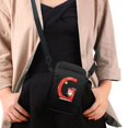 thumbnail image 4 of HELLHERO Christmas Light Patterns Crossbody Bags Polyester Double Layer Adjustable Crossbody Bag for Casual Travel, 4 of 7
