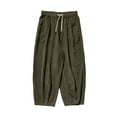 thumbnail image 1 of PEASKJP Men's Loose Fit Pants Quick-Dry Lightweight Outdoor Sweatpants with Zipper Pockets, Green L, 1 of 4