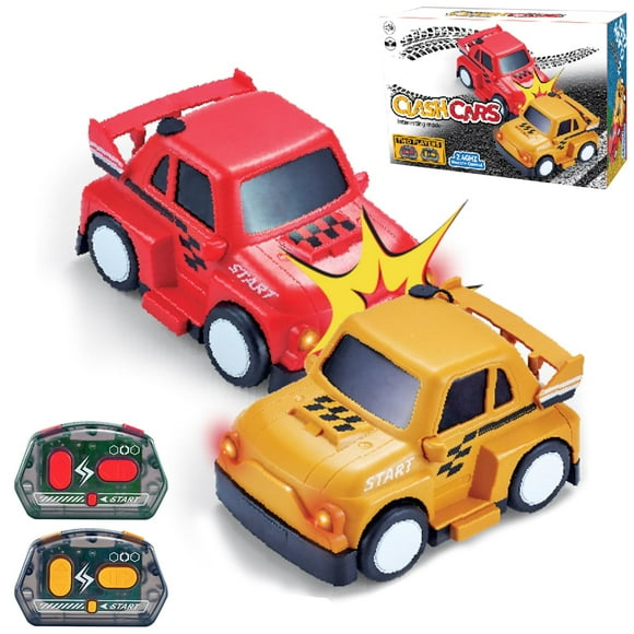 Jouet Télécommandé, Voitures Tamponneuses Télécommandées, Voiture de Course de Combat pour Enfants, Jouet de Football pour Deux, Éjection Murale Choc, Lumière Musique Pulvérisation, Jouet pour Garçon et Fille