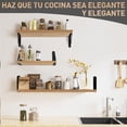 thumbnail image 4 of Repisas Flotantes Estante Flotante para Montar en La Pared, Juego de 3 Estantes Flotantes de Pared, Pantalla Colgante Decorativa Repisas para Sala de Estar, 4 of 6