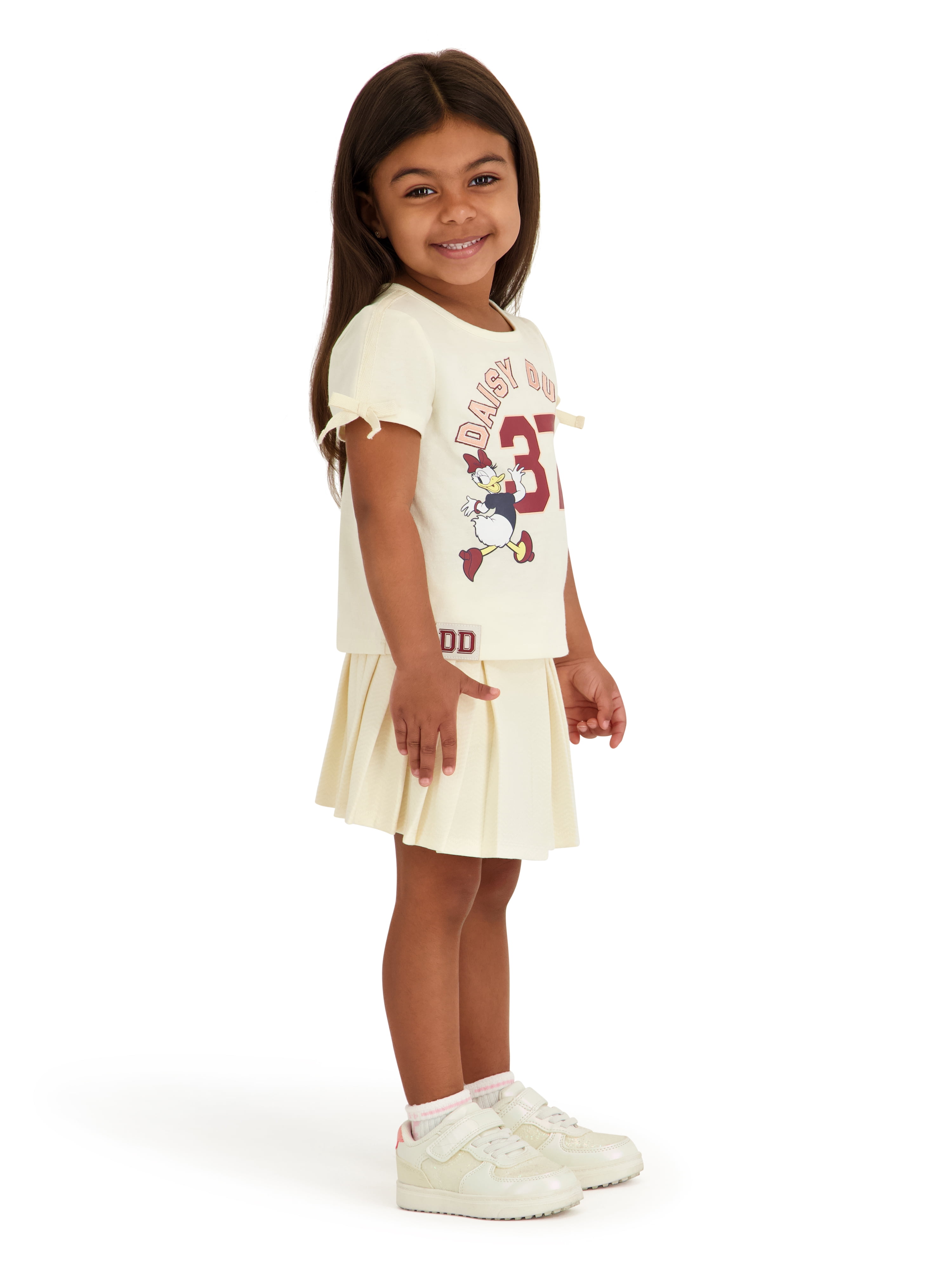Daisy Duck Toddler Girls Herringbone Skort Set, Sizes 12 Months - 5T