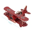 thumbnail image 3 of Vintage Airplane Model Wrought Iron Aircraft Biplane for Desktop Decor Photo Props RedDecoration,Airplane Models for, 3 of 8