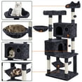 thumbnail image 5 of Alden Design 64.5"H Multi-level Cat Tree Tower with Condos and Perches, Black, 5 of 10