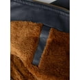 thumbnail image 6 of KVE Boy's Faux Leather Jacket Windproof Fleece Lined Warm Winter Coat Kids Bomber Outerwear PU Motorcycle Hooded Jacket Dark Grey 4-5, 6 of 9