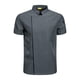 thumbnail image 4 of Chaqueta de chef de manga corta, transpirable, uniforme de verano para cocina Gris XXL, 4 of 7