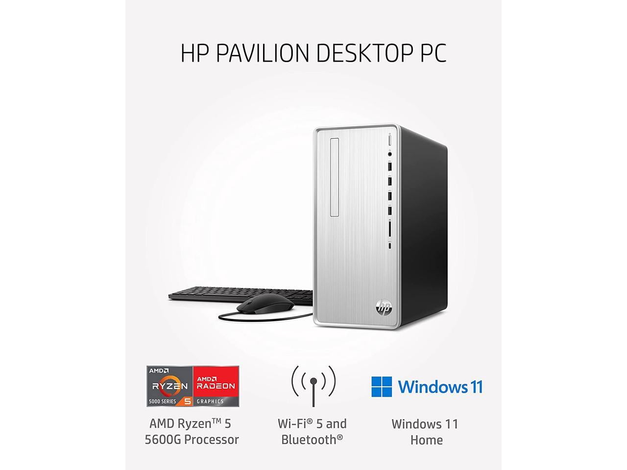 HP Desktop Computer Pavilion TP01-2137C Ryzen 5 5000 Series 5600G