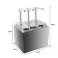 thumbnail image 2 of Dispensador de salsas Estación de bombeo de de 1 l, caja exterior de material acero inoxidable de grado alimenticio y caja interior de plástico bomba perfecl Dispensador de salsas, 2 of 8