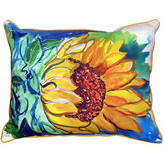Windy Sunflower Large Indoor/Outdoor Pillow 16x20
