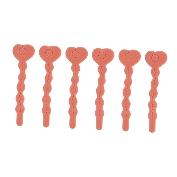 Unique Bargains 6 Pcs Durable Convenient Sponge Foam Hair Roller for Women 6.69"x1.73" Orange