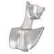 thumbnail image 5 of Maniquí de exhibición de joyas de resina plateada de alto brillo, multifuncional, para decoración del hogar, exhibición de aretes, busto para collar M, 5 of 14