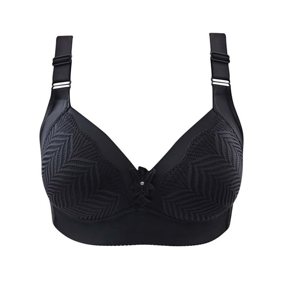 Ozmmyan Wirefree Bras for Women ,Plus Size Adjustable Shoulder Straps Lace Bra Wirefreee Extra-Elastic Bra Active Yoga Sports Bras 34B/C-46B/C, Summer