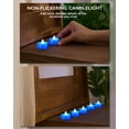 thumbnail image 3 of Velas de té LED BEICHI, 50 unidades, color azul, 3 of 6