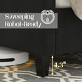 thumbnail image 6 of Merluxy King Bed Frame with Deep Button Tufted and Velvet Wingback Headboard,No Box Spring Needed,Black, 6 of 9