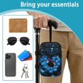 thumbnail image 6 of COEQINE Zippered Crutch Bag Broken Leg Crutch Bag Hummingbird Heart Floral Forearm Crutch Storage Organizer, Walking Cane Pouch, Lightweight Organizer Pouch, for Women Men, 6 of 7