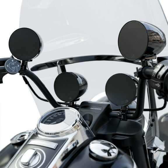 GoHawk TR4-Titan Waterproof 4.1-Channel Amplifier Motorcycle Bluetooth Stereo 4 Speakers Audio System Harley ATV 4-Wheeler USB FM Radio