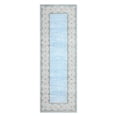 thumbnail image 3 of Garvee 2'x6' Washable Runner Rug Modern Bordered Rug Floral Rug Non Slip Bedroom Runner for Laundry Room Kitchen, Light Blue, 3 of 8