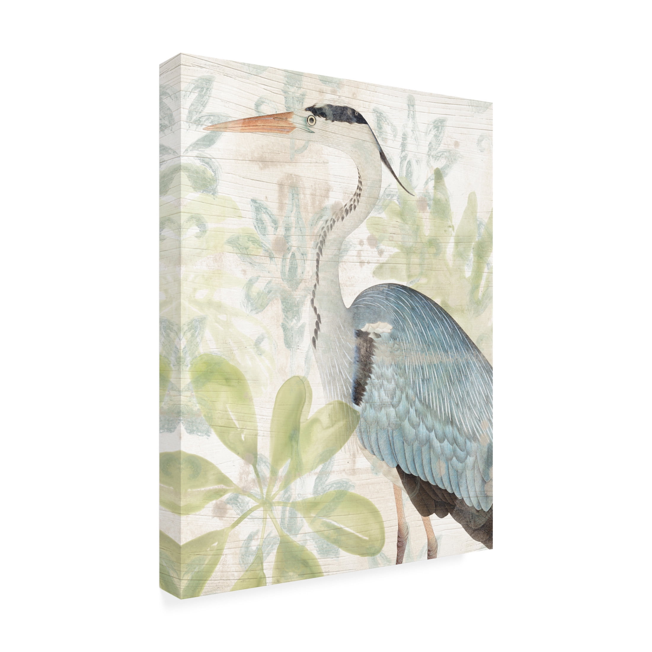 Trademark Fine Art June Erica Vess Waterbird Tapestry I Canvas Wall Art