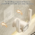 thumbnail image 1 of Aodebiao No Punch Wall Mounted Slipper Holder, Bathroom Shoe Rack, Over Door Toilet Storage Organizer, Adhesive Hanging Rack for Slippers Sandals, Space Saving Household Shoe Storage Solution, 1 of 6