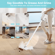 ONSON Steam Mop, 6-in-1 Detachable Handheld Steam Mop Cleaner with 2 Microfiber Pads for Hard Floor, Carpet