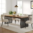thumbnail image 5 of Tribesigns 78.74" Long Rectangle Dining Table, Industrial Dining Table for 6-8 Person, Wood Kitchen Table with Heavy Duty Metal Frame (Without Chair), 5 of 5