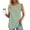 Green, variant on Munlar Green Tops for Women Tank Beach 2025 V-Neck Loose Floral Print Sleeveless Blouse L