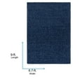 thumbnail image 2 of Livabliss Area Rugs for Living Room, 7x9 Deluxe Shag Modern Navy Rug, Bedroom Dining Room Home Decor Stain Resistant Carpet (6'7" x 9'), 2 of 7